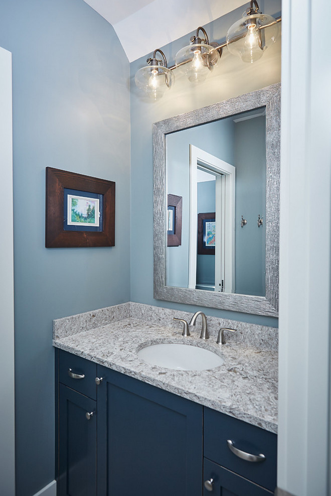 Benjamin Moore Deep Royal. Benjamin Moore Deep Royal. Blue cabinet paint color Benjamin Moore Deep Royal. Benjamin Moore Deep Royal #BenjaminMooreDeepRoyal #bluecabinetpaintcolor #BenjaminMoorepaintcolors #BenjaminMooreblue Wall paint color is Benjamin Moore Puritan Gray HC-164. Mike Schaap Builders