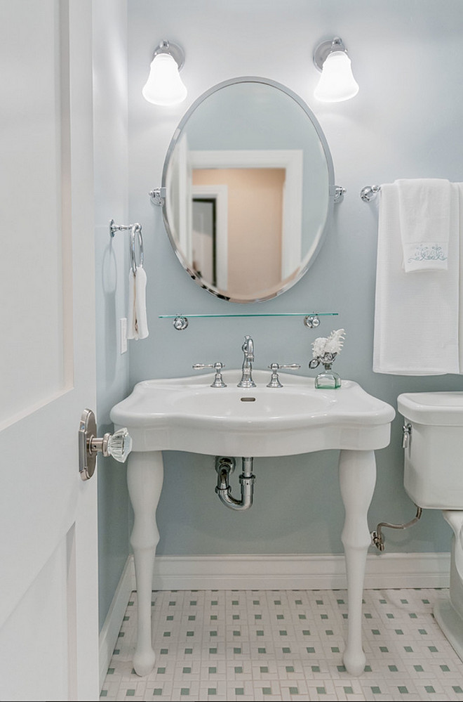 Blue gray bathroom paint color. The wall paint is from Dunn-Edwards Paints, color: DE6317 Mount Sterling. Dunn Edwards DE6317 Mount Sterling. Dunn Edwards DE6317 Mount Sterling. Dunn Edwards DE6317 Mount Sterling #DunnEdwardsDE6317MountSterling QualCraft Construction Inc