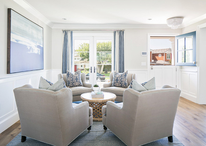Dutch Door. Dutch door opens to living room. #DutchDoors #Livingroom #frontdoor Brooke Wagner Design