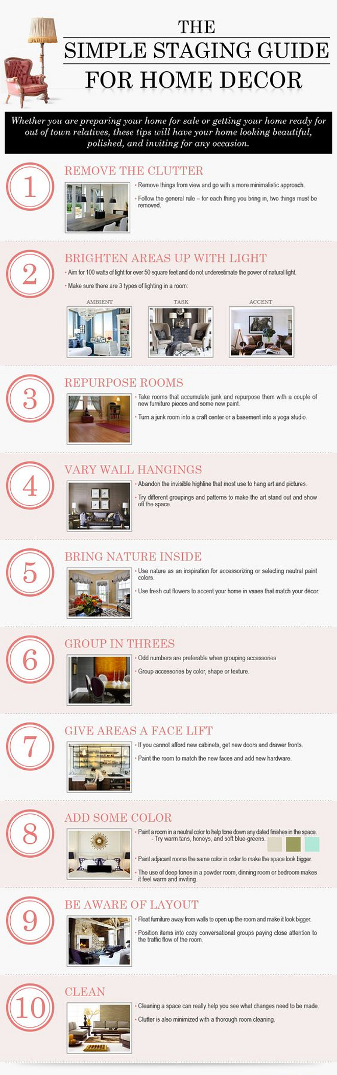 Home staging tips to sell your home faster. #Homestaging