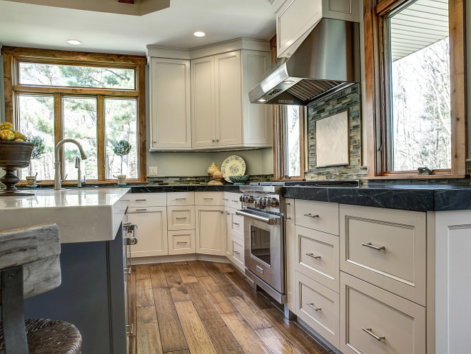 Kitchen Hardware. Hardware is from Ashley Norton in White Bronze. #Kitchen #hardware