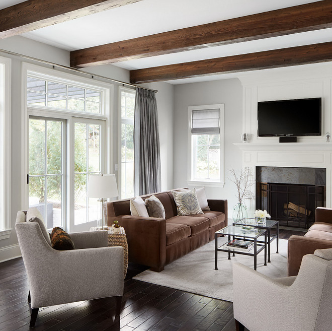 Living room ceiling beams. Living room dark ceiling beams. Living room ceiling beams. #Livingroomceilingbeams Summit Signature Homes, Inc