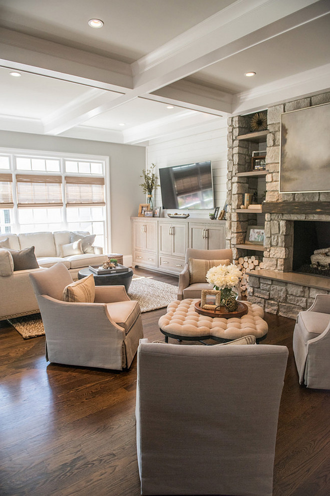 Living room with two sitting areas. Artisan Design Studio