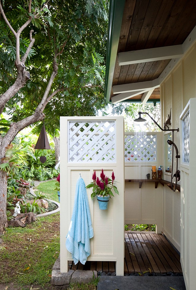 Outdoor shower. Outdoor shower Dimensions. Outdoor shower dimension ideas. Outdoor shower measures roughly 6 feet x 5 feet. #Outdoorshower #Outdoorshowerdimensions Barker Kappelle Construction, LLC