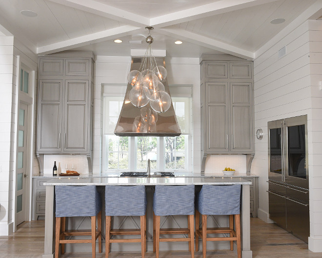 Kitchen Light. Kitchen light is Arteriors Caviar Fixed Large Cluster. Kitchen light ideas. Kitchen. Light. #Kitchenlight #ArteriorsCaviarFixedLargeCluster Interiors by Courtney Dickey of TS Adams Studio.