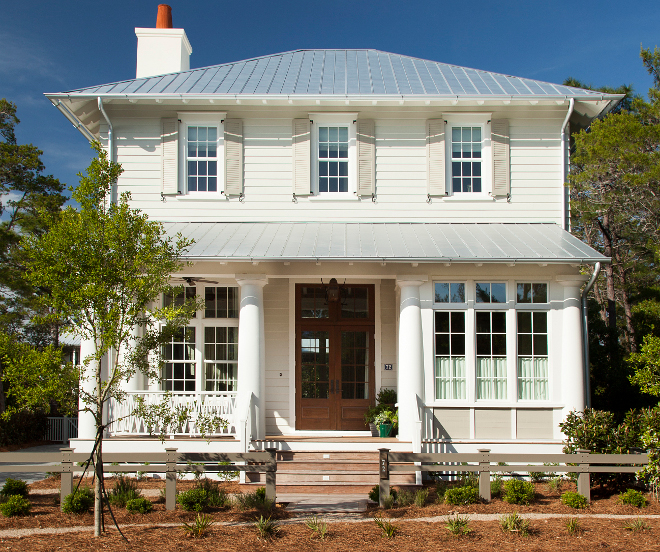 Exterior Color Palette: Siding: Sherwin Williams SW 7050 Useful Gray. Exterior Trim Benjamin Moore White Dove. Gray Shutters: Sherwin Williams SW 7052 Gray Area. Exterior Color Palette Ideas. #Homeexterior #Exteriorcolorpalette #Neutralexteriorpaintcolor #neutralhomespaintcolor #neutralexteriorpaint #neutralexteriors #ExteriorColorPalettes #SidingPaintCoor #SherwinWilliamsSW7050UsefulGray. #ExteriorTrim #BenjaminMooreWhiteDove #GrayShutters #SherwinWilliamsSW7052GrayArea Interiors by Courtney Dickey of TS Adams Studio
