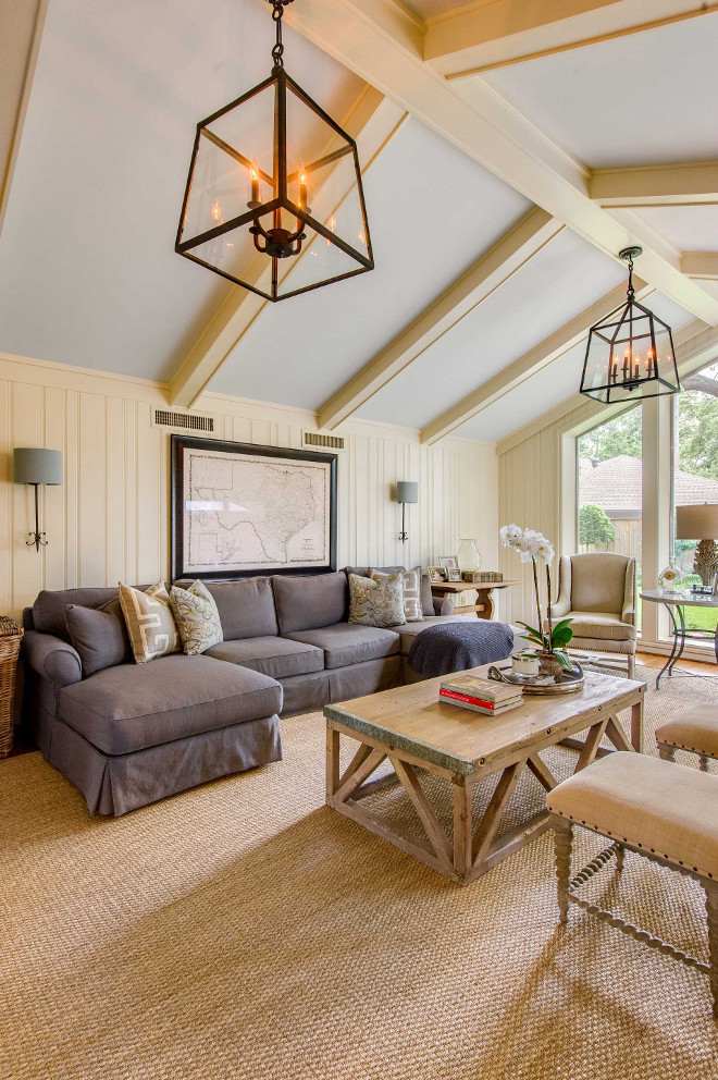 Vaulted ceiling lighting. Vaulted ceiling lighting ideas. Vaulted ceiling lighting. Vaulted ceiling lighting #Vaultedceiling #lighting Elizabeth Garrett Interiors.