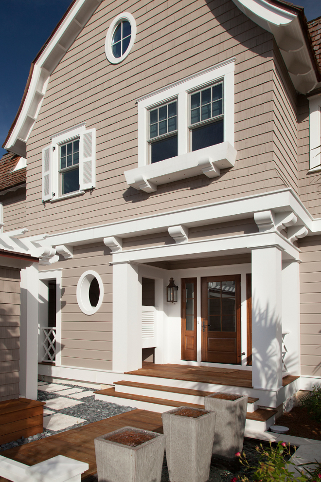 Tan Exterior. Tan Home Exterior Paint Color Sherwin Williams SW 7508 Tavern Tan. Sherwin Williams SW 7508 Tavern Tan. #SherwinWilliamsSW7508TavernTan #SherwinWilliamsSW7508 #SherwinWilliamsTavernTan #tanhomes #tanexterior #TanExteriorPaintColor #TanHomeExterior #LightTan #Neutralhomepaintcolor T.S. Adams Studio, Architects