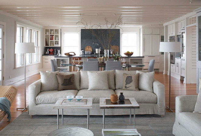 Beach style living room. Beach style living room. Beach style living room. Beach style living room with an open layout. #Beachstyle #livingroom #Beachstylelivingroom Moger Mehrhof Architects