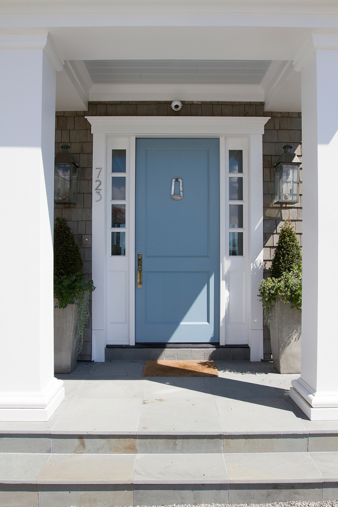 Benjamin Moore 1670 Labrador Blue. Benjamin Moore 1670 Labrador Blue. Blue door paint door is Benjamin Moore 1670 Labrador Blue #BenjaminMoore1670LabradorBlue #BenjaminMoore #1670 #LabradorBlue #blue #door Heritage Homes of Jacksonville. Villa Decor & Design.