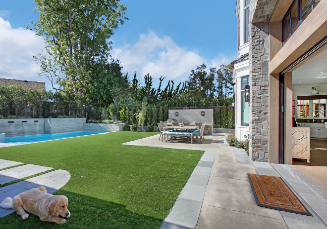 Pool Backyard. Family home backyard with pool. Pool Backyard. Family home backyard with pool. Pool Backyard. Family home backyard with pool. Pool Backyard. Family home backyard with pool. Patterson Custom Homes. Interiors by Trish Steele of Churchill Design. 