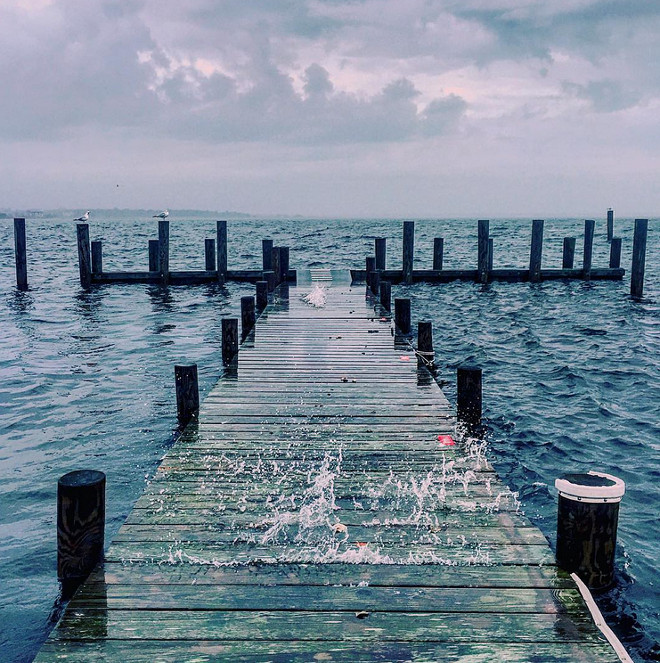 Stormy day at the beach. Photo by Howie Guja.