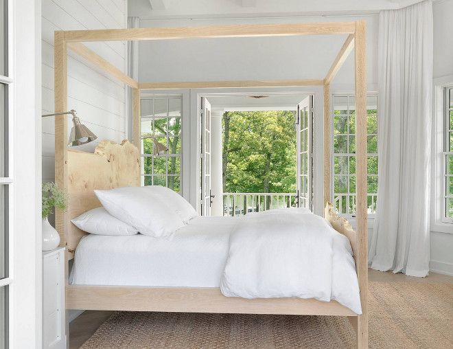 All white bedroom. All white bedroom with shiplap walls. All white bedroom shiplap wall. #Allwhitebedroom #shiplap Amy Studebaker Design