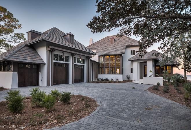 Florida Waterfront Home for Sale with interiors by Urban Grace Interiors. Home Exterior. Listing by Casey Joiner from Scenic Sotheby's International Realty