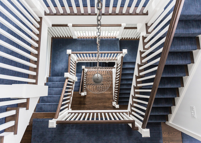 Indigo Stair Runner. Indigo Stair Runner. Indigo Stair Runner Indigo Stair Runner #IndigoRunner #StairRunner Alisberg Parker Architects.