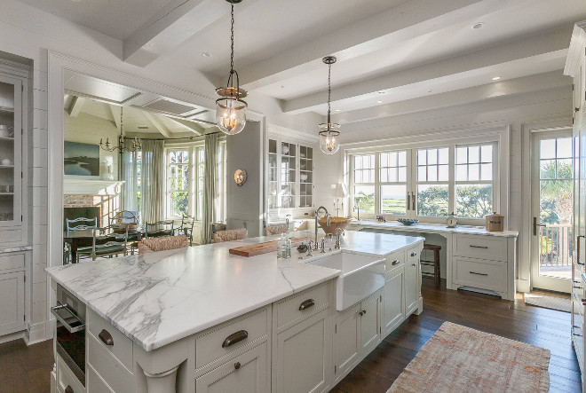 Kitchen island with farmhouse sink. Kitchen island with farmhouse sink. #Kitchenisland #farmhousesink Christopher Rose Architects,