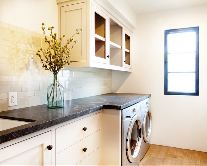 Laundry room soapstone countertop. Laundry room soapstone countertop ideas. Laundry room soapstone countertop #Laundryroom #soapstone #countertop Blackband Design. Graystone Custom Builders