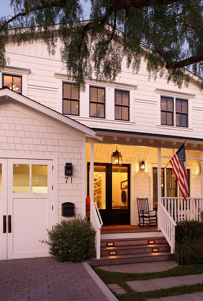 American Flag Porch. Porch with American Flag. Porch Flag. Where and how to hang an American flag on porch. #AmericanFlag #Porch Artistic Designs for Living, Tineke Triggs