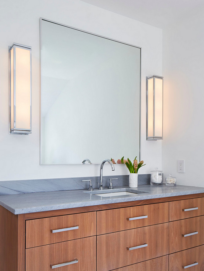 Bathroom cabinet wood Martha O'Hara Interiors