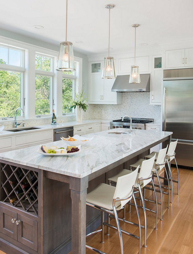 Calacutta Bluette Marble. Calacatta Bluette Marble. Kitchen countertop is Calacatta Bluette Marble. #CalacattaBluette #Marble Caldwell & Johnson Custom Builders & Remodelers