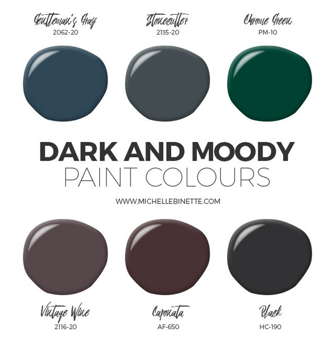 Dark, strong paint colors perfect for front door.