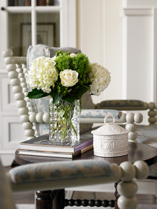 Bobbin Chairs. Bobbin chairs are from Zentique. Whitewash Bobbin Chairs. Bobbin Chairs. #BobbinChairs Interiors by Mary McWilliams from Mary Mac & Co.