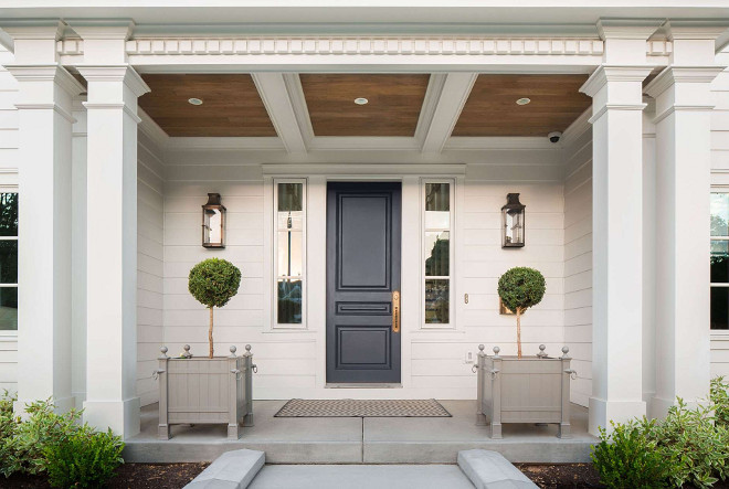 Front entry. Front entry. Front entry. Front entry door, planters, door sidelight, lighting, porch ceiling, pathway. Front entry #Frontentry #front #entry #door #planters #doorsidelight #light #porchceiling