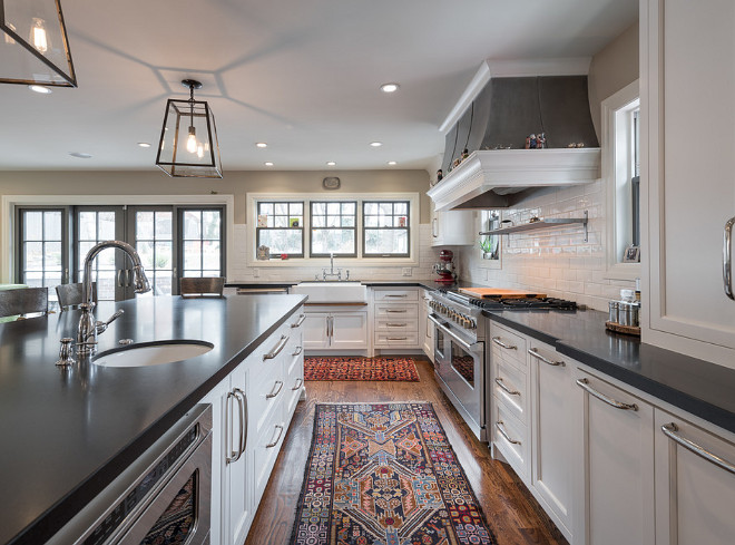 Kitchen vintage runner. Adding vintage runners bring warmth and color to any kitchen style. #Kitchen #Runners #vintagerunner Northstar Builders, Inc.