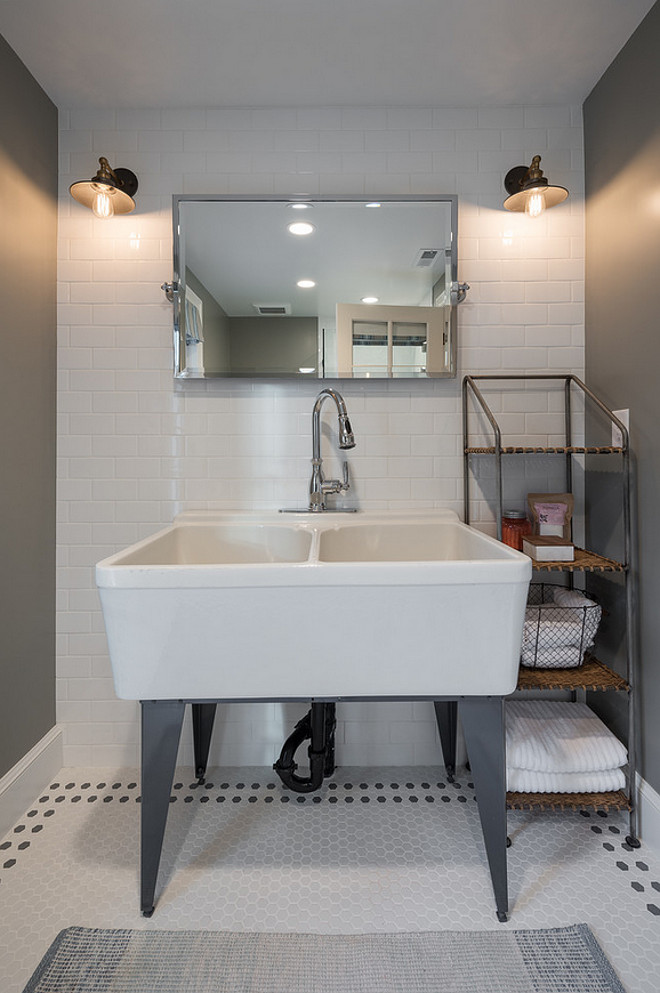 Oversized sink in bathroom. This is a great sink to be used in laundry rooms as well. Northstar Builders, Inc.