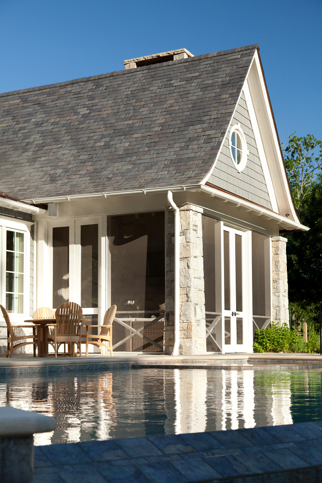 Screened in porch. Dream Screened-in Porch Ideas. Screened-in Porch by pool. Screened-in Porch exterior. Screened-in Porch design #ScreenedinPorch #Backyard #ScreenedinPorchideas #Screenedin #porch T.S. Adams Studio. Interiors by Mary McWilliams from Mary Mac & Co.