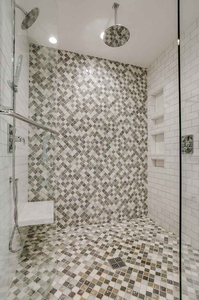 Shower Tiling. Accent shower tile. Accent shower tile ideas. Accent shower tiles. #Accent #showertile Redo