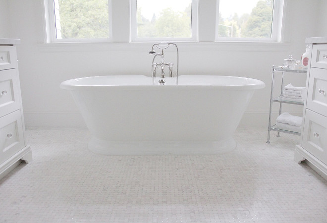 Bathroom Floor Tile. Bathroom Floor Tile is Jeffrey Court Chapter 16- Metropolitan Grey #16510. #Bathroom #Floor #Tile jshomedesign