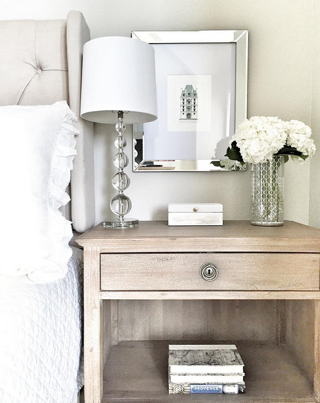 Bedroom Nightstand With Geometric Shapes