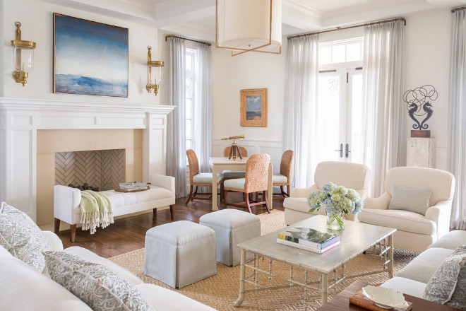 Neutral living room. Coastal Neutral living room. Classic neutral coastal living room. Classic neutral coastal living room decor. #Classic #neutral #coastal #livingroom Phoebe Howard