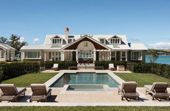 Pool. Beach house pool. Pool. Backyard with pool. #pool #beachhousepool #beachhouse #pools #backyard Christian Anderson Architects