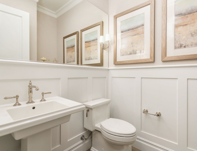 White bathroom wainscoting millwork. Classic White bathroom wainscoting millwork. White bathroom wainscoting millwork #Whitebathroomwainscotingmillwork #bathroomwainscotingmillwork #bathroom #wainscoting #millwork