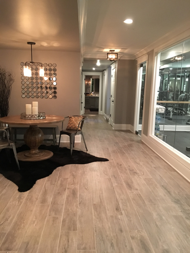 Basement Flooring Ideas. Flooring: Thomas Tile Faux Wood Grey Washed Porcelain Tiles. Flooring: Thomas Tile Faux Wood Grey Washed Porcelain Tiles Flooring: Thomas Tile Faux Wood Grey Washed Porcelain Tiles Beautiful Homes of Instagram Sumhouse_Sumwear