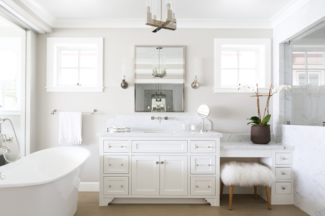 Decorators white from Benjamin Moore. White cabinet paint color is Decorators white from Benjamin Moore. Decorators white from Benjamin Moore #DecoratorswhiteBenjaminMoore Winkle Custom Homes. Melissa Morgan Design. Ryan Garvin Photography