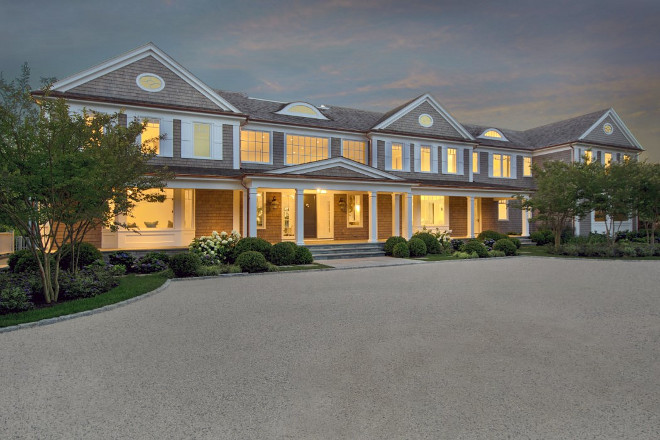 Bridgehampton Shingle Home with gravel driveway. Classic Bridgehampton Shingle Home with gravel driveway. #Bridgehampton #ShingleHome #graveldriveway Sothebys Homes.