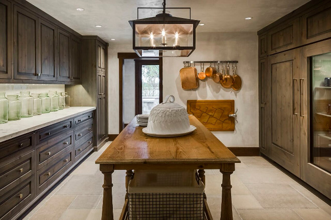 Butlers pantry. Rustic Butlers pantry. Rustic Butlers pantry with Limestone flooring. Rustic Butlers pantry #RusticButlerspantry #Butlerspantry Tiffany Farha Design