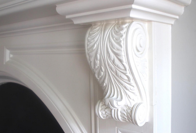 White Fireplace Paint Color: Sherwin Williams Divine White. Home Bunch Beautiful Homes of Instagram bluegraygal