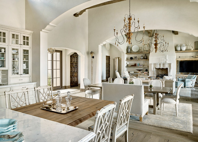 French Interiors. Open layout French Interiors. Open floor plan French Interiors. Open spaces French Interior ideas. #FrenchInteriors DuChateau Floors Kim Scodro Interiors