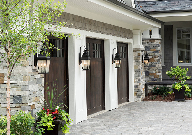 Fiberglass Garage Doors. Wood looking Fiberglass Garage Doors. Fiberglass Garage Doors #FiberglassGarageDoors Hendel Homes. Vivid Interior Design - Danielle Loven. garage-door-fiberglass-wood-looking-garage-door