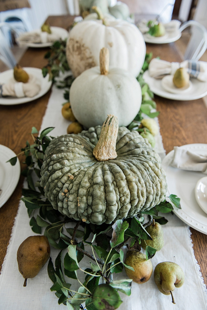 green-gray-and-white-pumpkins-with-branches-and-pears-easy-natural-fall-centerpiece-liz-marie-blog