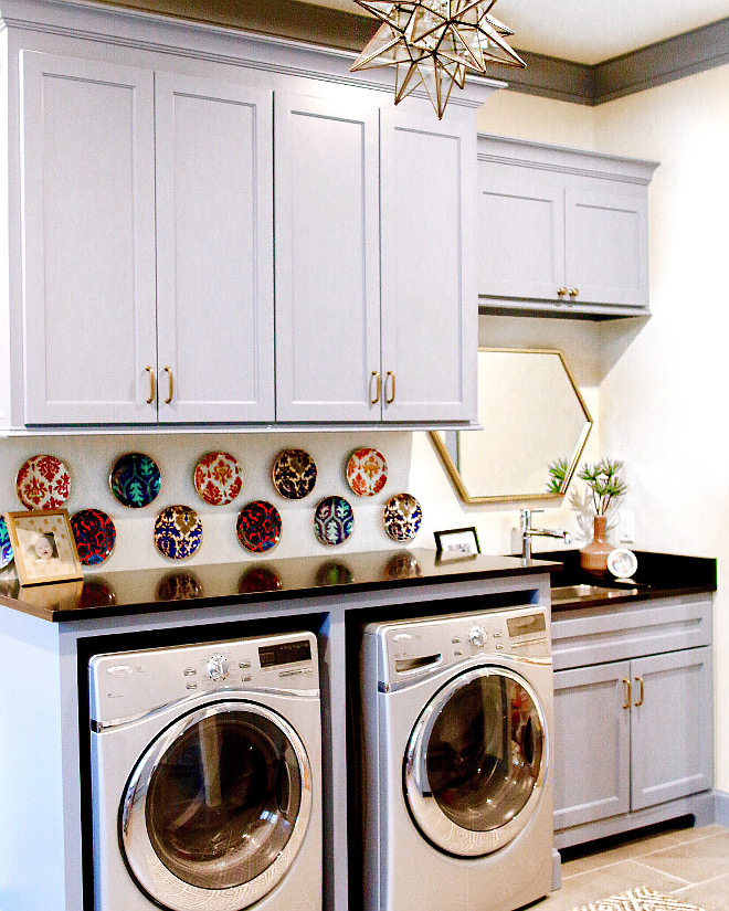 Laundry room countertop. Laundry room countertop is Countertop is Black honed granite. #laundryroom #countertop #Countertop #Blackhonedgranite laundry-room-countertop Home Bunch's Beautiful Homes of Instagram curlsandcashmere