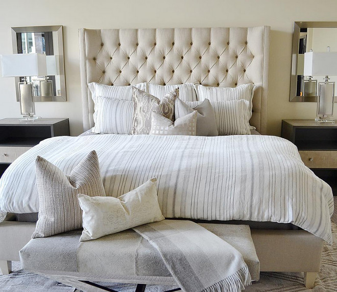 Neutral Bedroom. Neutral Bedroom Bedding. Neutral Bedroom Decor. Neutral Bedroom Paint Color. Neutral Bedroom #NeutralBedroom #bedroom #Neutralbedrooms Sita Montgomery Interiors.