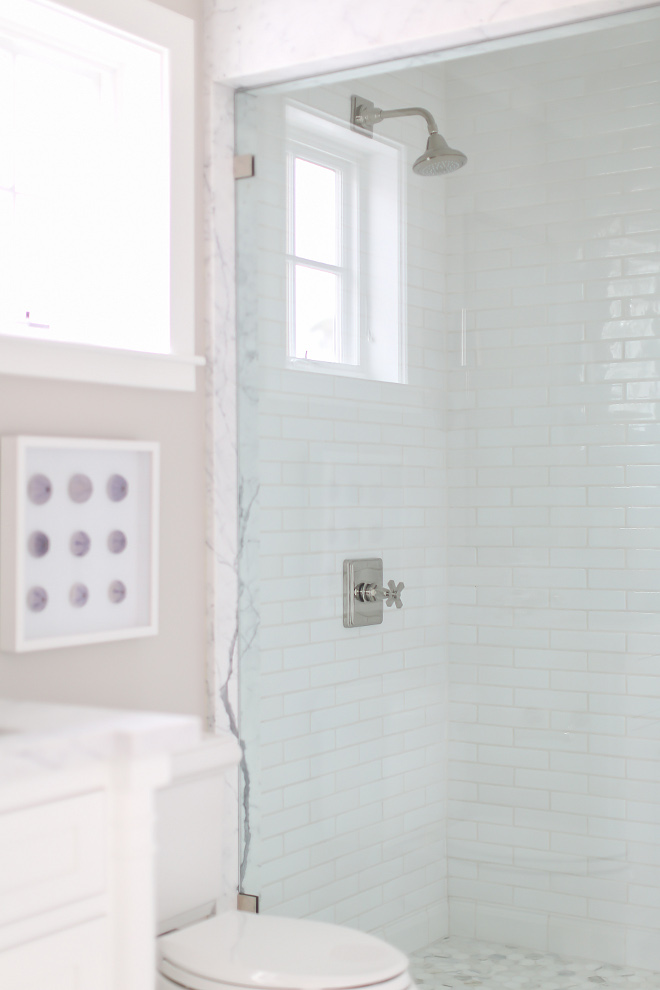 Shower glass. Shower glass. Shower glass is Starfire ½” shower glass (low iron) for clear view. #showerglass #shower #glass Winkle Custom Homes. Melissa Morgan Design. Ryan Garvin Photography 