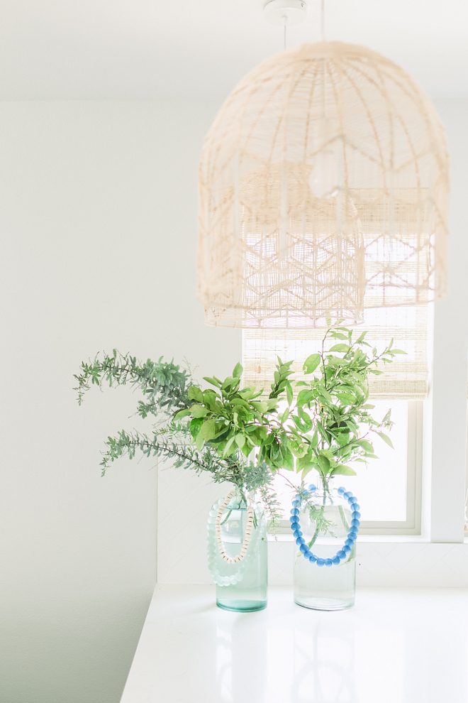 The rattan pendants are Natural Lace Rattan Pendants from Milly + Eugene. rattan-kitchen-light-rattan-kitchen-lighting-woven-kitchen-pendant-lights-the-rattan-pendant-light-are-natural-lace-rattan-pendants-from-milly-eugene #kitchenpendant #rattanlighting #kitchenrattanlight #rattanpendants Pure Salt Interiors