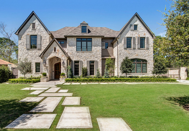 Stone Home With Transitional French Country Interiors Home