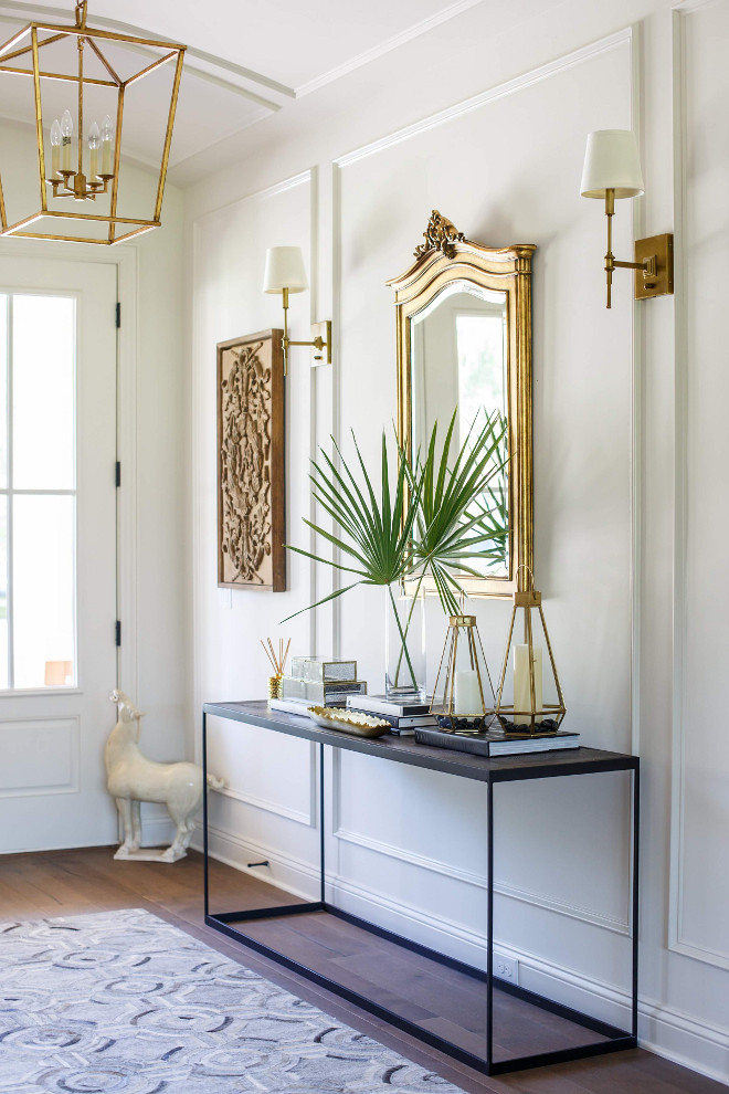 Foyer Wainscotting. Foyer Wainscotting. Foyer Wainscotting. Classic Foyer Wainscotting with barrel ceiling #Foyer #Wainscotting #FoyerWainscotting #barrelceiling foyer-wainscotting Cottage Home Company